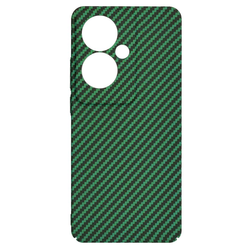 Case for Oppo Reno11 F, Techsuit, Carbonite FiberShell, Green