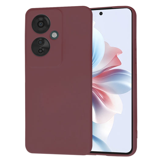 Hülle für Oppo Reno11 F, Techsuit, SoftFlex, Weinrot