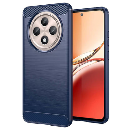 Coque pour Oppo Reno12 FS 5G / Reno12 FS 4G / Reno12 F 4G / Reno12 F, Techsuit, Carbone, Bleue
