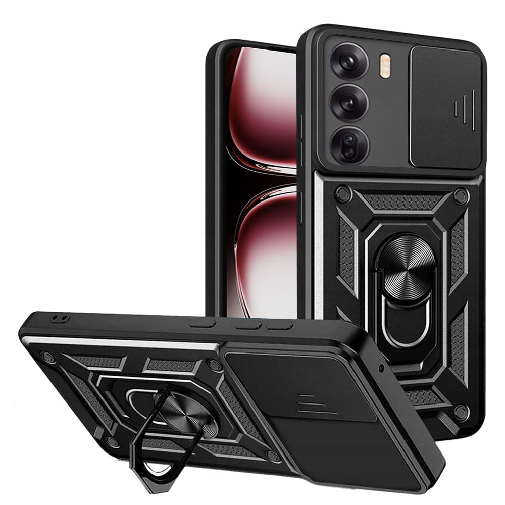Coque pour Oppo Reno12 Pro, Techsuit, CamShield, Noire