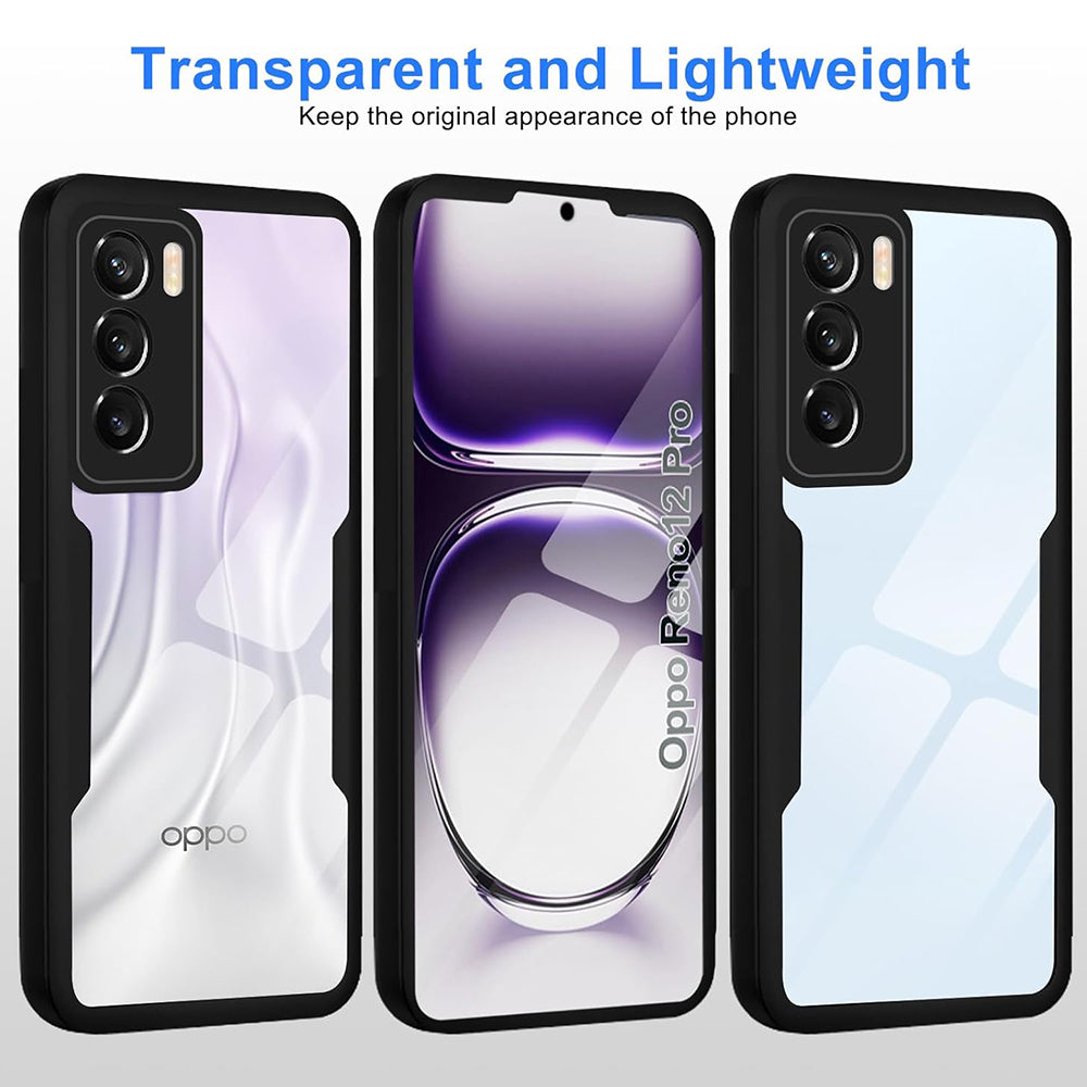 Hülle für Oppo Reno12 Pro, Techsuit, ColorVerse 360, Schwarz