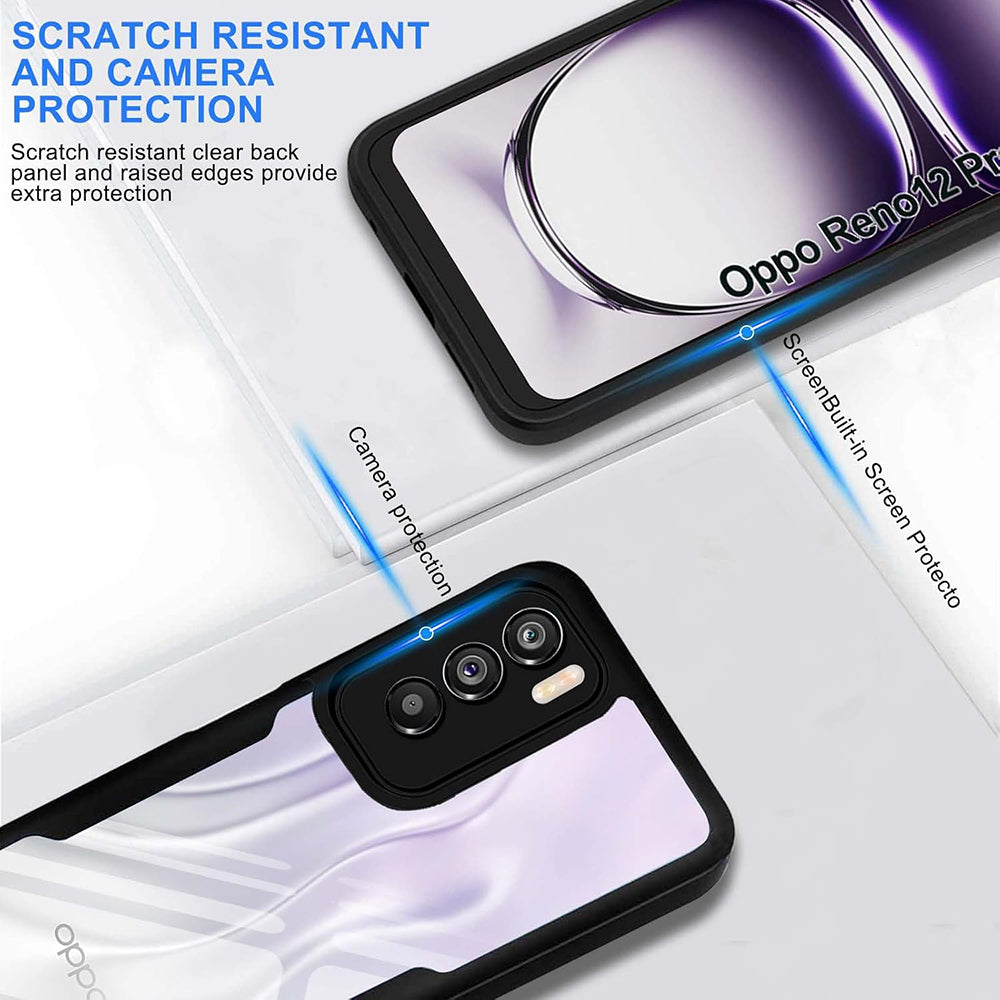 Hülle für Oppo Reno12 Pro, Techsuit, ColorVerse 360, Schwarz