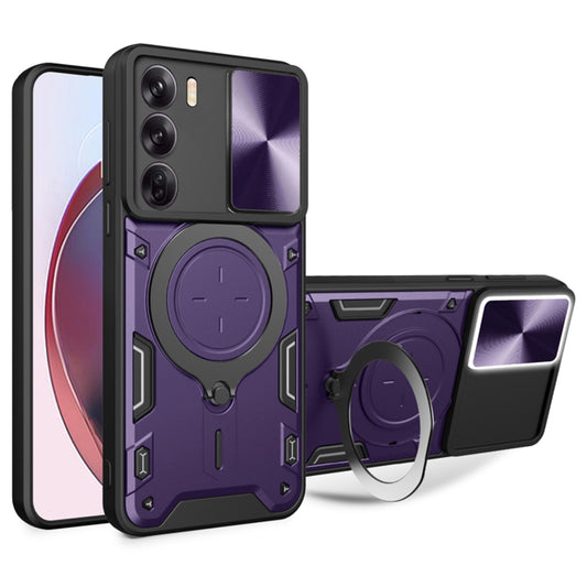 Coque pour Oppo Reno12, Techsuit, CamGuard Pro, Violet