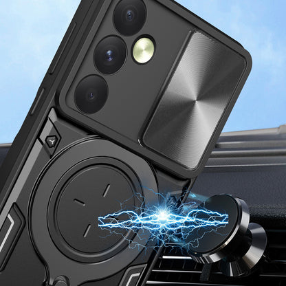 Hülle für Oppo Reno12, Techsuit, CamGuard Pro, Lila