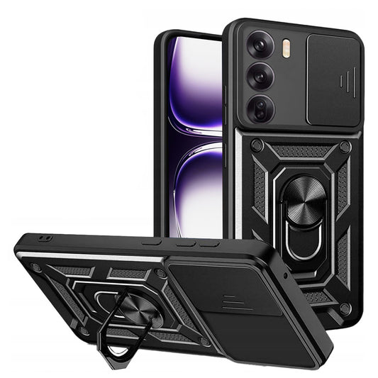 Coque pour Oppo Reno12, Techsuit, CamShield, Noire
