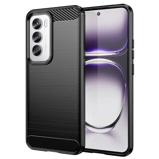 Coque pour Oppo Reno12, Techsuit, Carbone, Noire