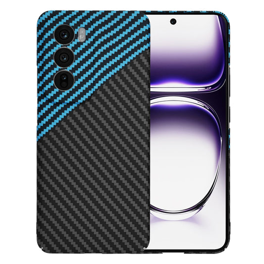 Coque pour Oppo Reno12, Techsuit, Carbonite FiberShell, Noir Bleu