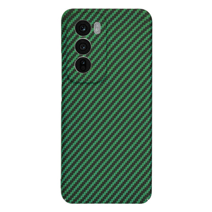 Coque pour Oppo Reno12, Techsuit, Carbonite FiberShell, Vert