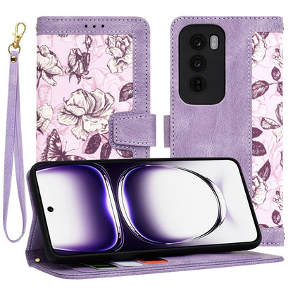 Hülle für Oppo Reno12, Techsuit, FlipCraft, Lila