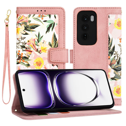 Coque pour Oppo Reno12, Techsuit, FlipCraft, Rose