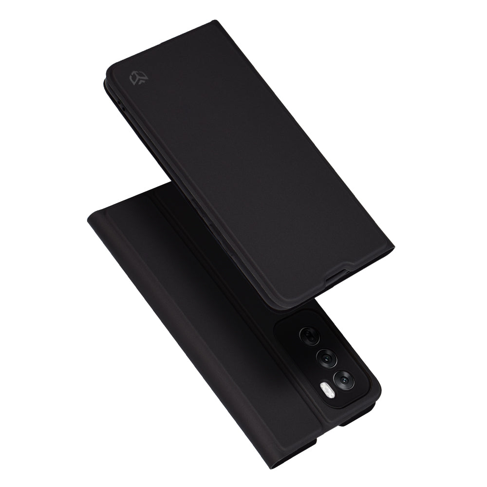 Hülle für Oppo Reno12, Techsuit, Magskin Book, Schwarz
