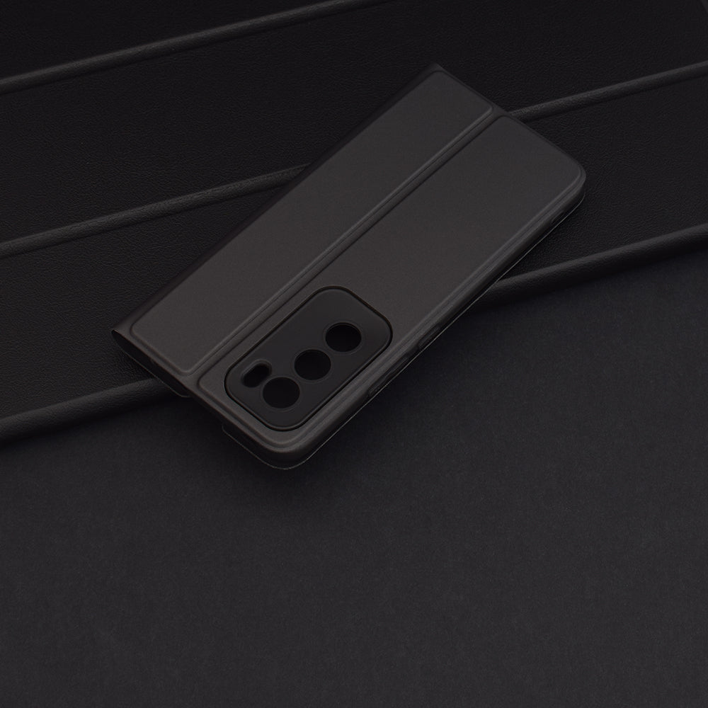 Hülle für Oppo Reno12, Techsuit, Magskin Book, Schwarz