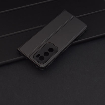 Hülle für Oppo Reno12, Techsuit, Magskin Book, Schwarz