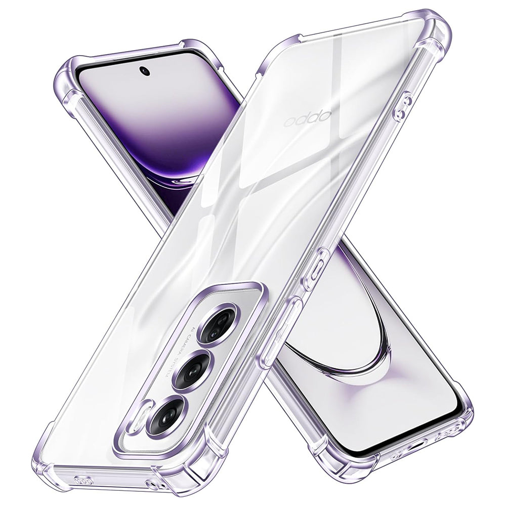 Hülle für Oppo Reno12, Techsuit, stoßfest klar, transparent