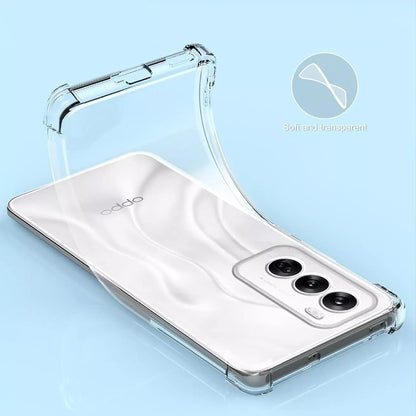 Hülle für Oppo Reno12, Techsuit, stoßfest klar, transparent