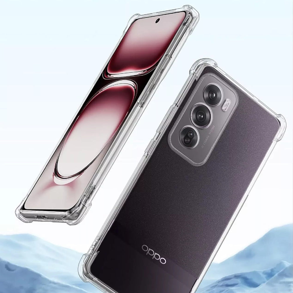 Hülle für Oppo Reno12, Techsuit, stoßfest klar, transparent
