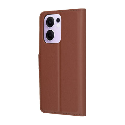 Hülle für Oppo Reno13 FS 5G / Reno13 F 4G / Reno13 F, Techsuit, Leder-Folio, Braun