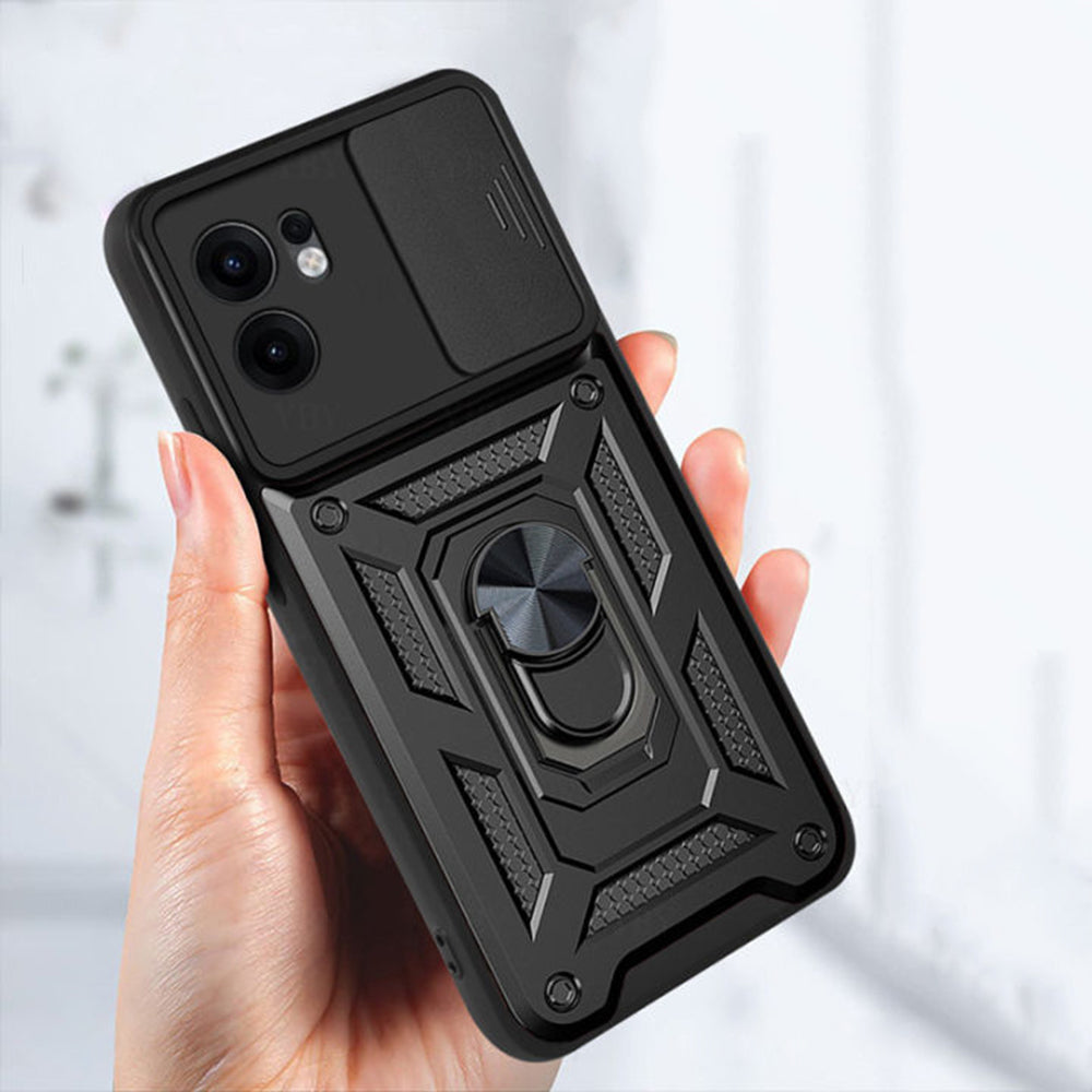 Coque pour Oppo Reno13 FS 5G / Reno13 F 4G / Reno13 F, Techsuit, CamShield, Vert
