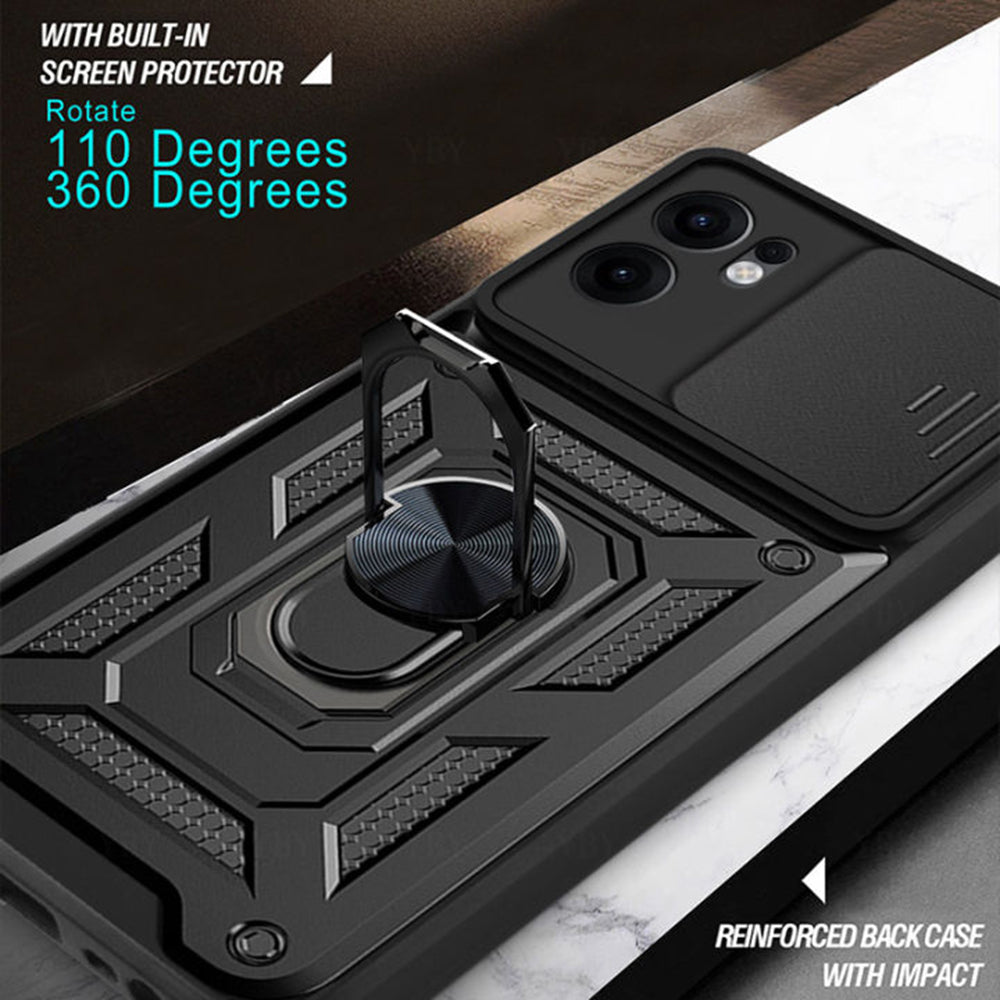 Coque pour Oppo Reno13 FS 5G / Reno13 F 4G / Reno13 F, Techsuit, CamShield, Vert