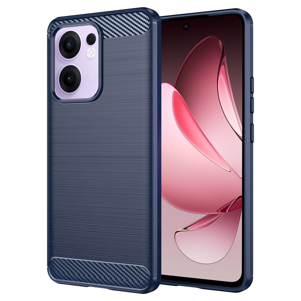 Hülle für Oppo Reno13 FS 5G / Reno13 F 4G / Reno13 F, Techsuit, Carbon, Blau