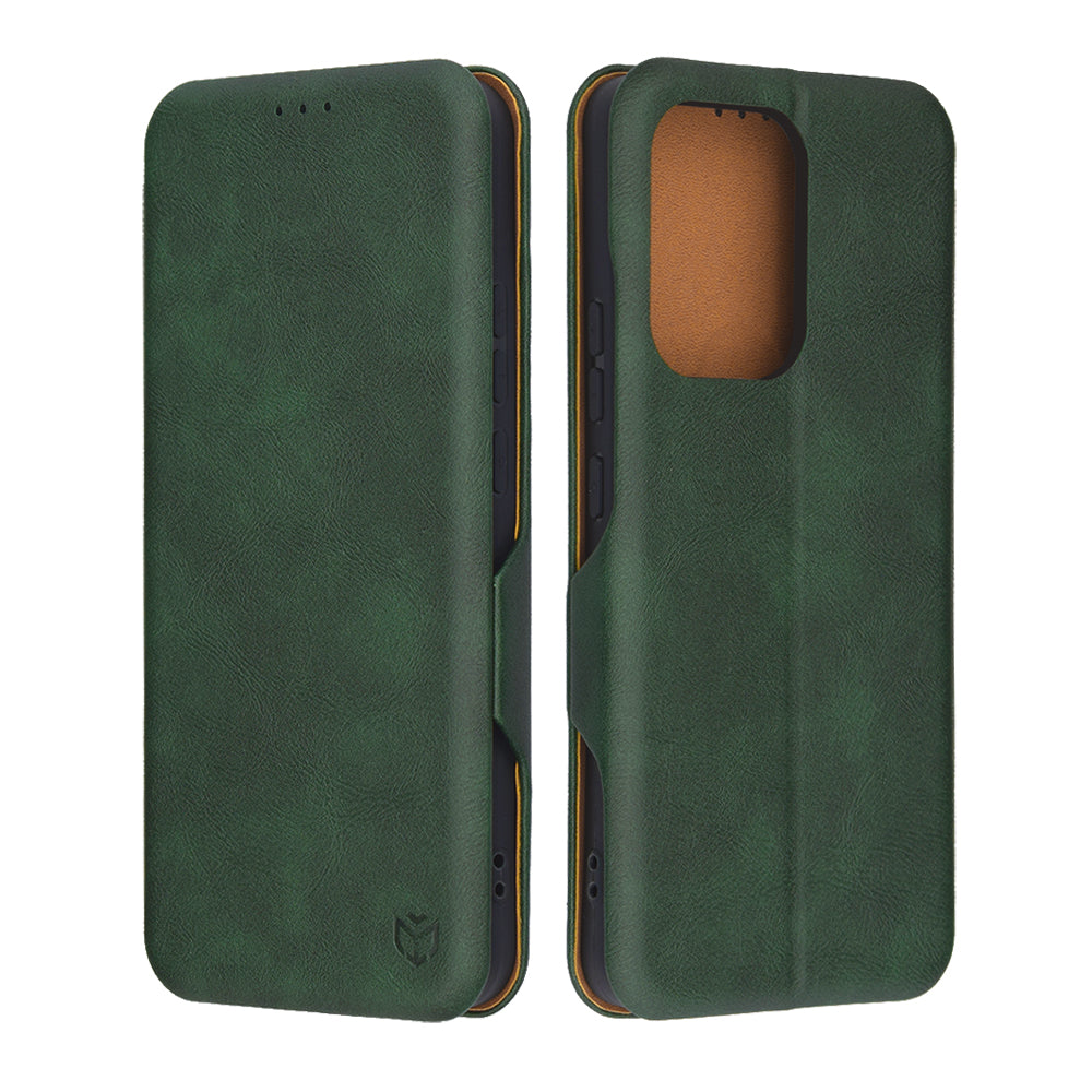 Coque pour Oppo Reno13 FS 5G / Reno13 F 4G / Reno13 F, Techsuit, Safe Wallet Plus, Vert