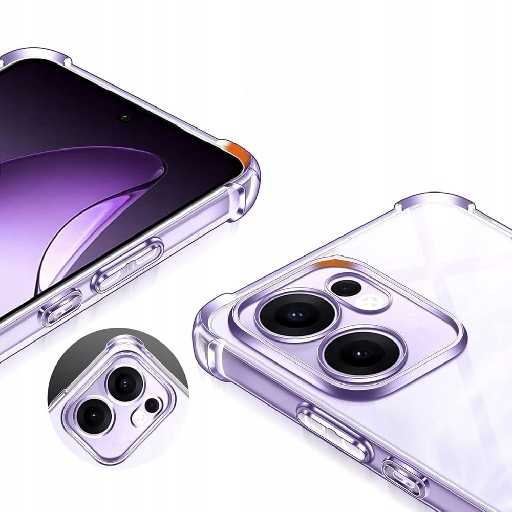 Hülle für Oppo Reno13 FS 5G / Reno13 F 4G / Reno13 F, Techsuit, stoßfest klar, transparent