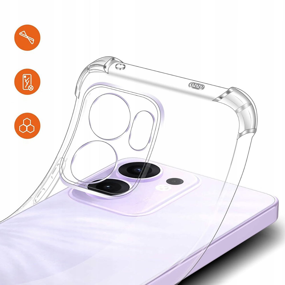 Hülle für Oppo Reno13 FS 5G / Reno13 F 4G / Reno13 F, Techsuit, stoßfest klar, transparent