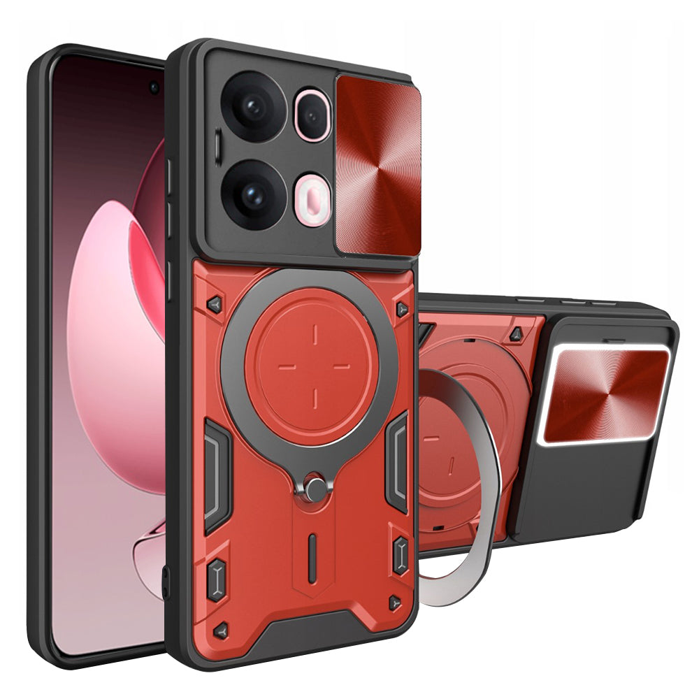 Hülle für Oppo Reno13 Pro, Techsuit, CamGuard Pro, Rot