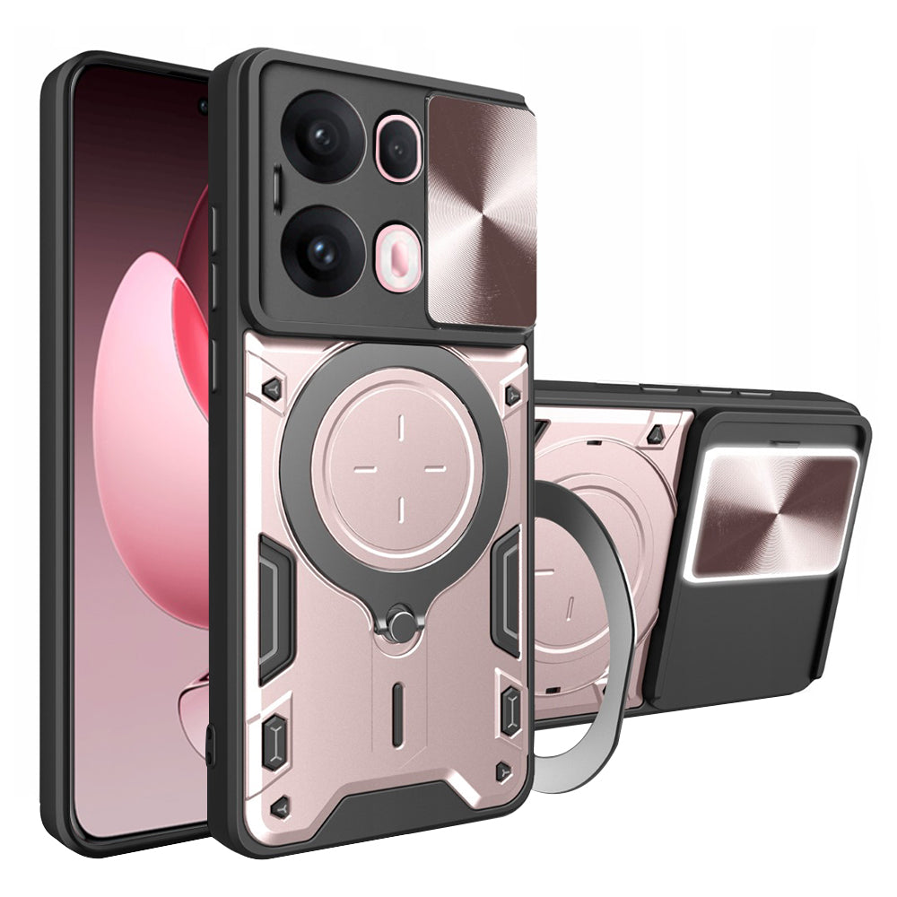 Coque pour Oppo Reno13 Pro, Techsuit, CamGuard Pro, Rose Doré