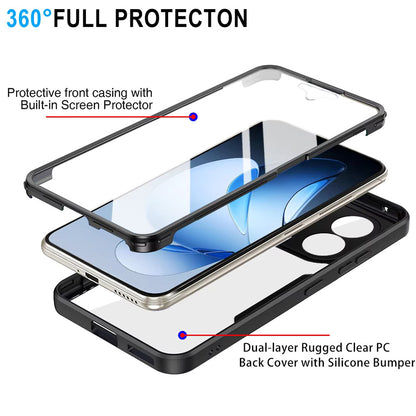 Coque pour Oppo Reno13 Pro, Techsuit, ColorVerse 360, Noire