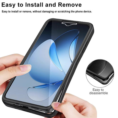 Coque pour Oppo Reno13 Pro, Techsuit, ColorVerse 360, Noire