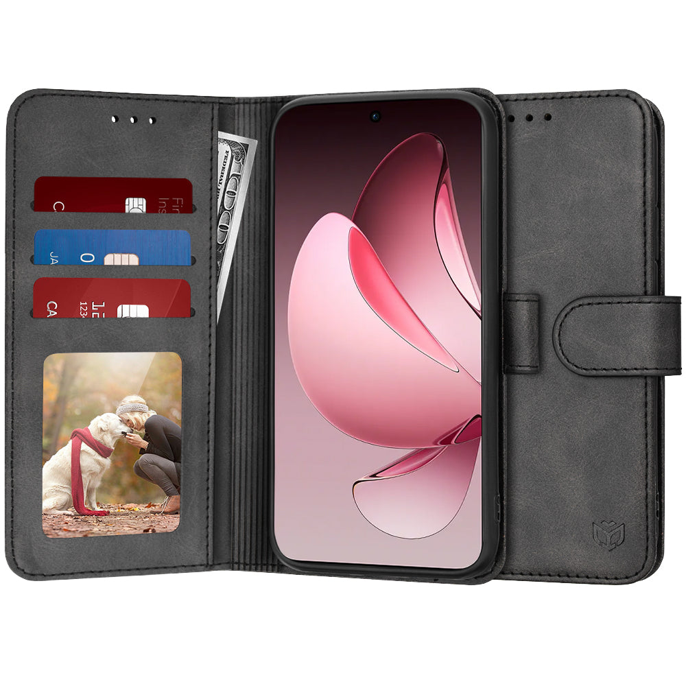 Coque pour Oppo Reno13 Pro, Techsuit, Diary Book, Noire