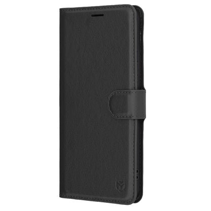 Coque pour Oppo Reno13 Pro, Techsuit, Leather Folio, Noire
