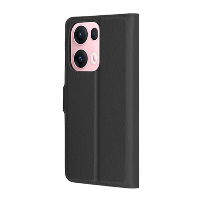 Coque pour Oppo Reno13 Pro, Techsuit, Leather Folio, Noire