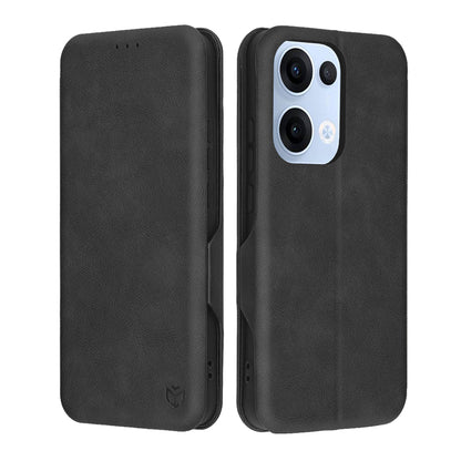 Coque pour Oppo Reno13, Techsuit, Safe Wallet Plus, Noire