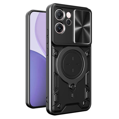 Coque pour Oppo Reno14 FS 5G / Reno14 F, Techsuit, CamGuard Pro, Noire