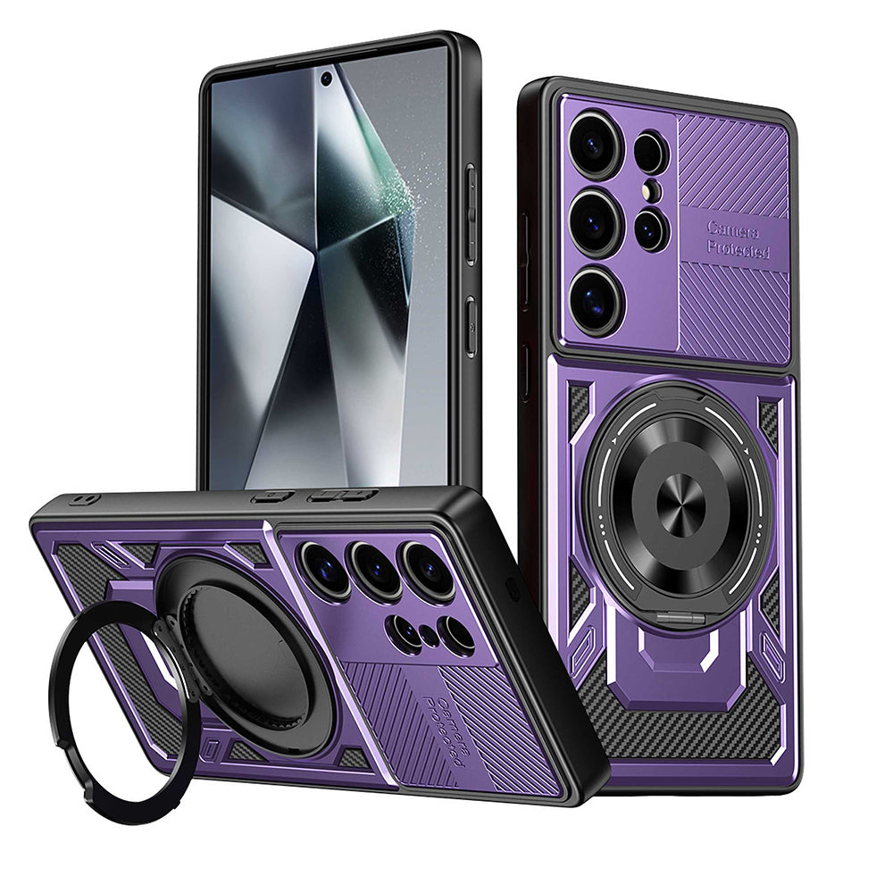 Hülle für Oppo Reno14 FS 5G / Reno14 F, Techsuit, RuggedCam, Lila