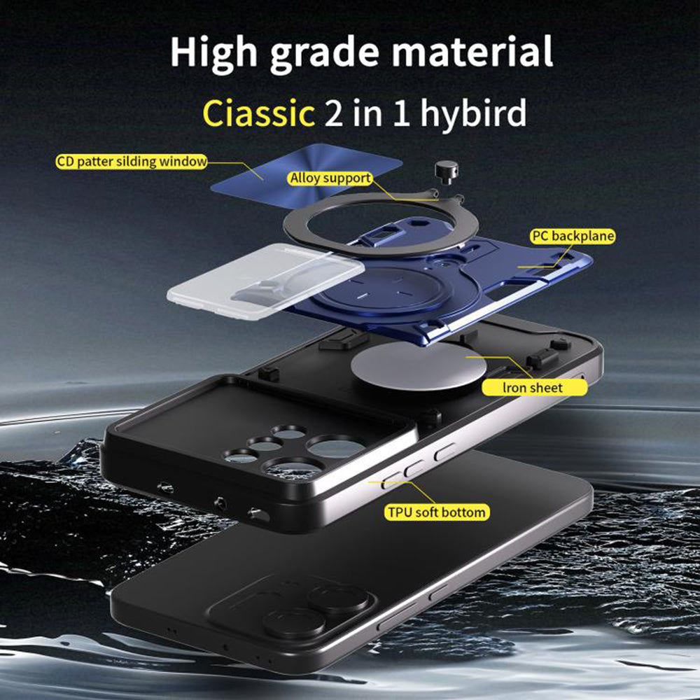 Coque pour Oppo Reno14 Pro, Techsuit, CamGuard Pro, Noire