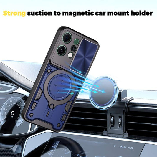 Housse pour Oppo Reno14, Techsuit, CamGuard Pro, Bleue