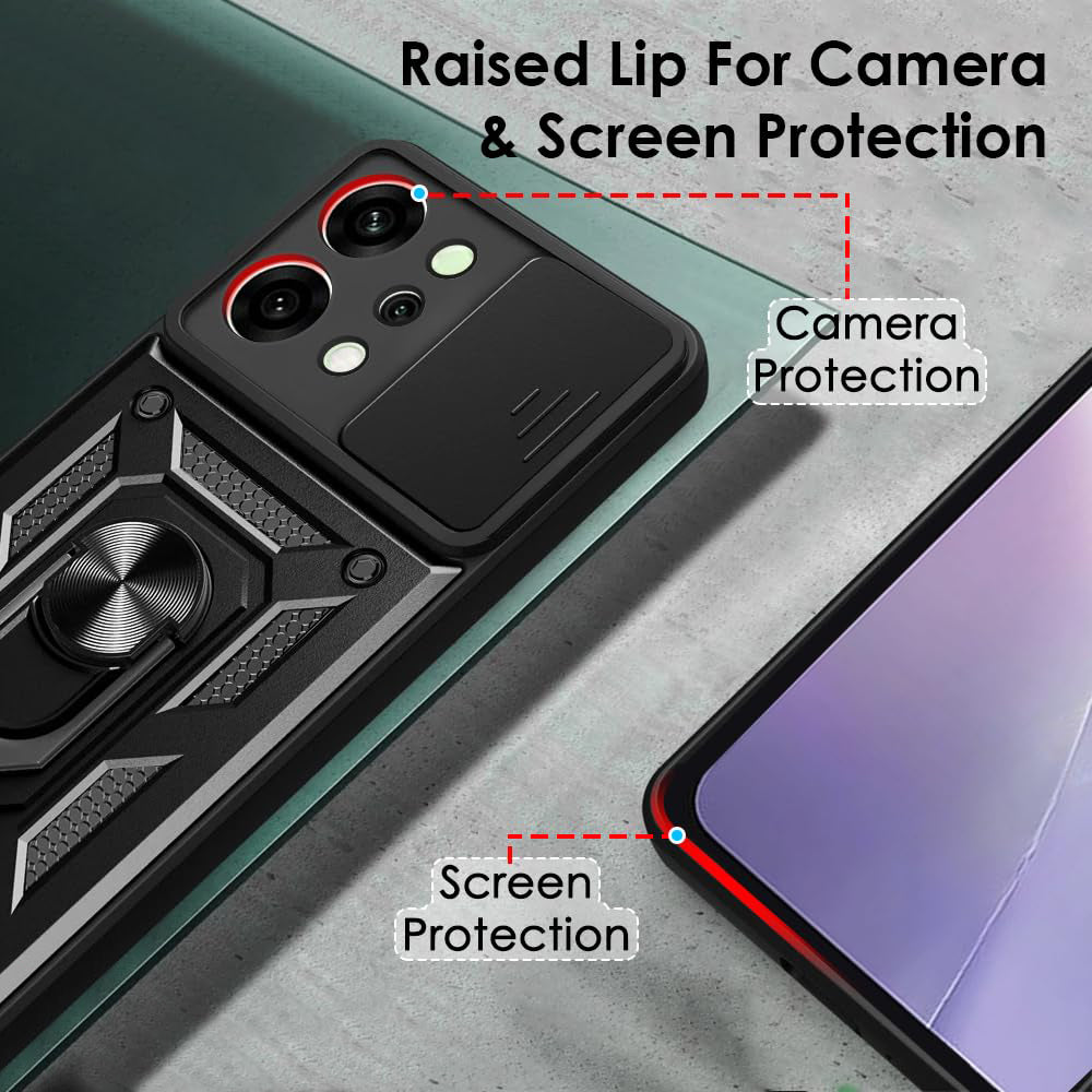 Étui pour Oppo Reno14, Techsuit, CamShield, Bleu