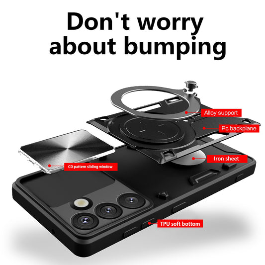 Étui pour Oppo Reno15 FS / Reno15 F, Techsuit, CamGuard Pro, Noir