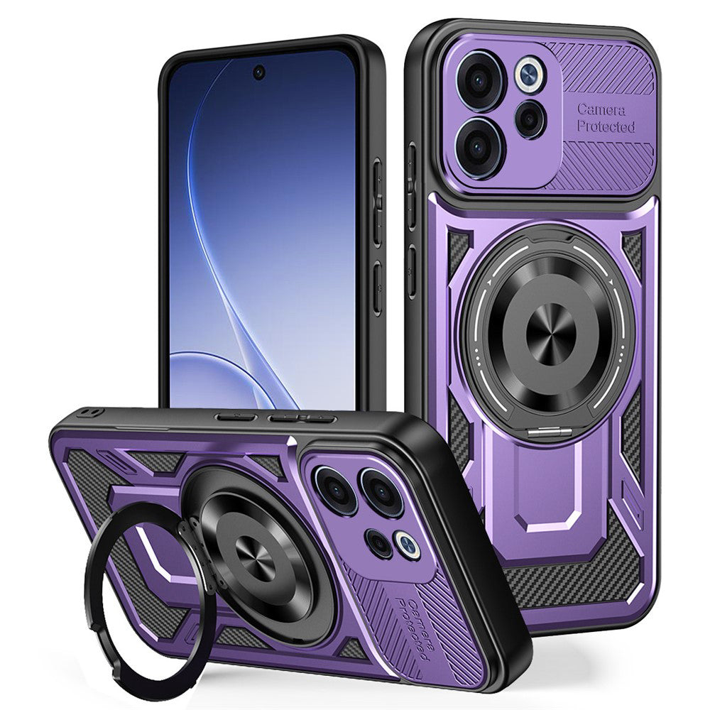 Hülle für Oppo Reno15 FS / Reno15 F, Techsuit, RuggedCam, Lila