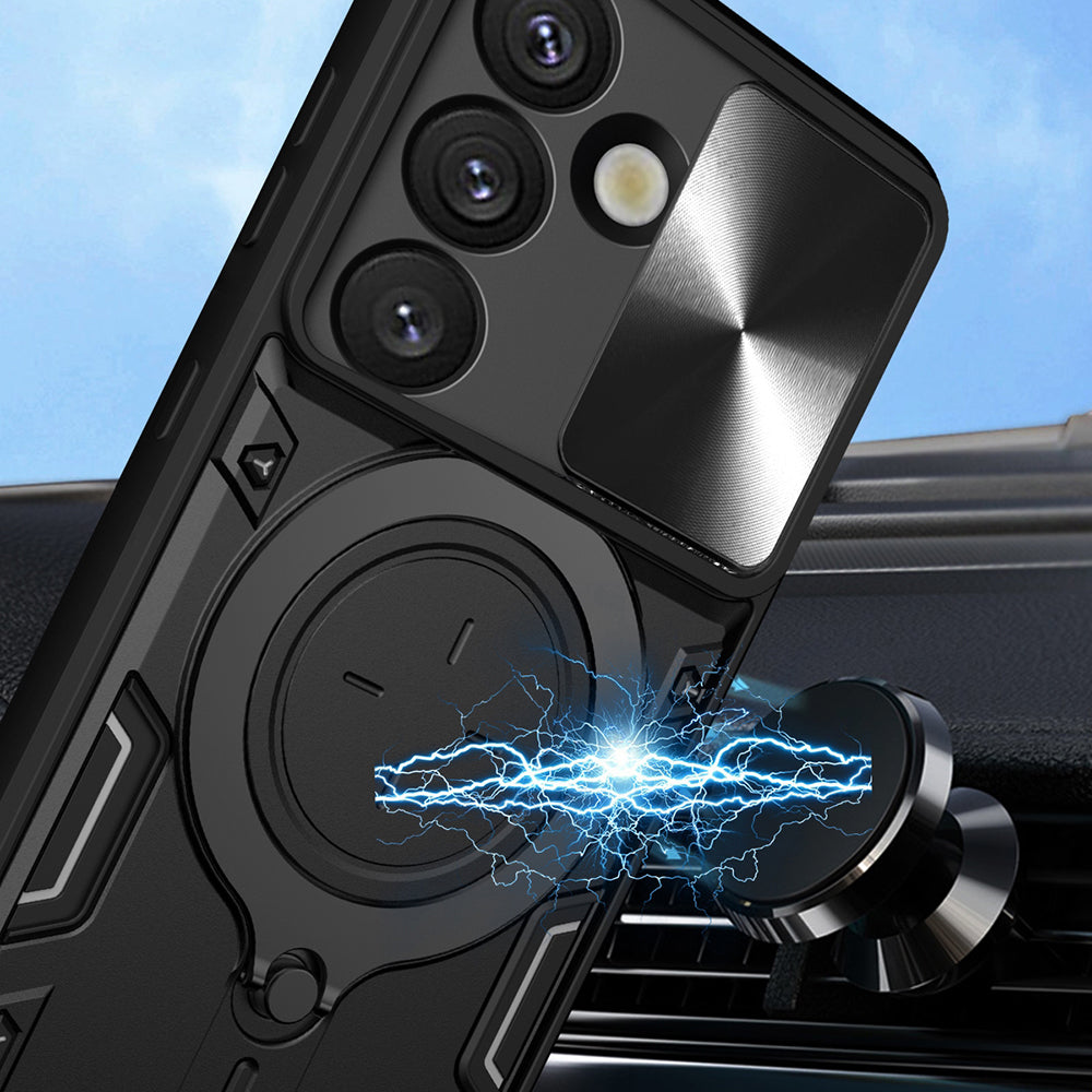 Hülle für Oppo Reno15 Pro, Techsuit, CamGuard Pro, Schwarz