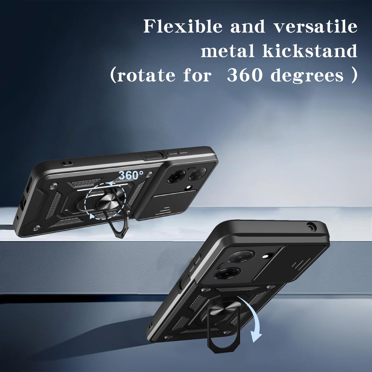 Housse pour Oppo Reno15, Techsuit, CamShield, Noire