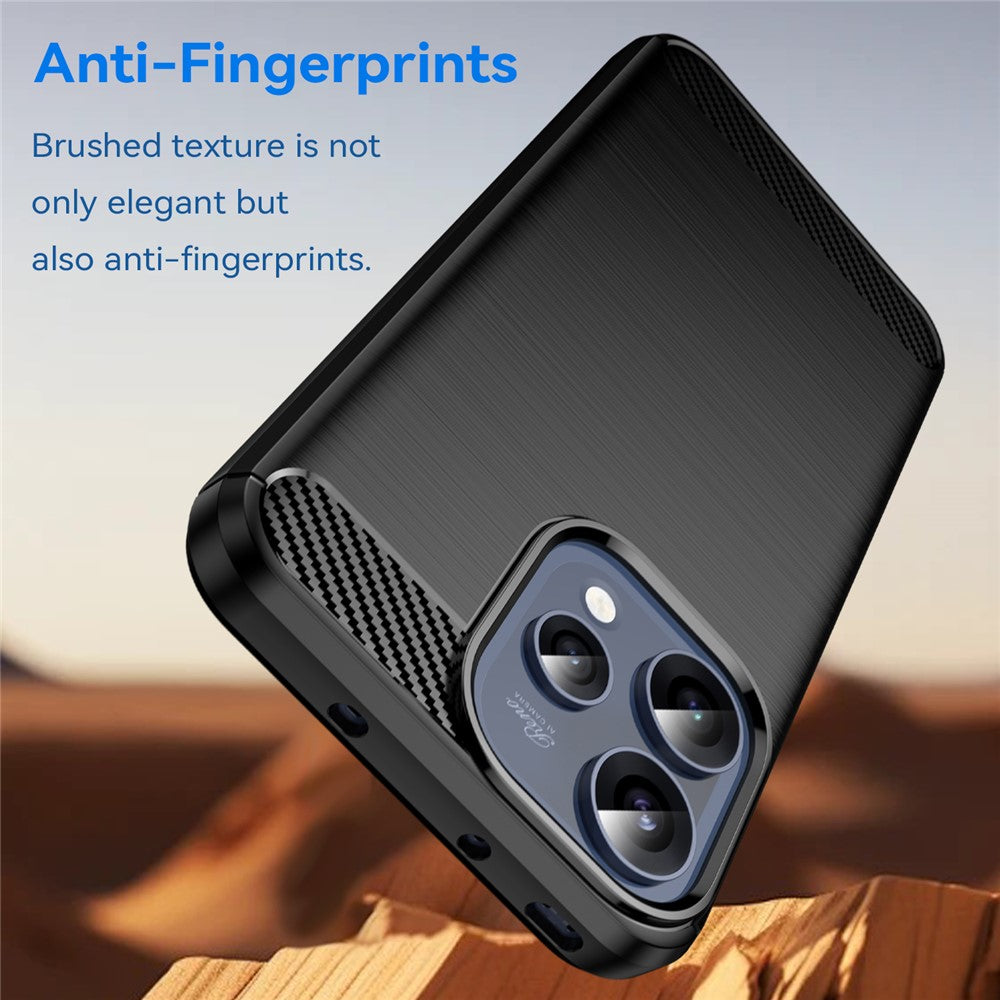 Case for Oppo Reno15, Techsuit, Carbon, Black