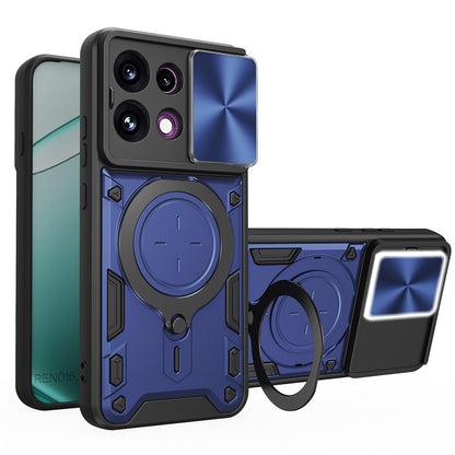 Coque pour Oppo Reno16 F / Reno16 FS, Techsuit, CamGuard Pro, Bleue