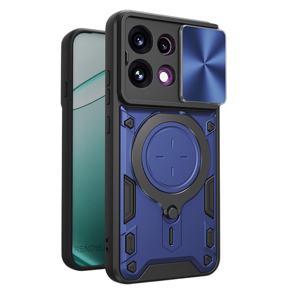 Coque pour Oppo Reno16 F / Reno16 FS, Techsuit, CamGuard Pro, Bleue