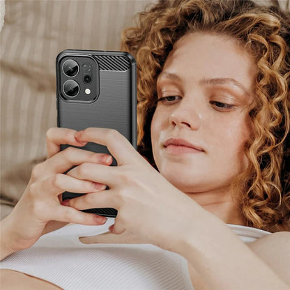 Hülle für Oppo Reno16 F / Reno16 FS, Techsuit, Carbon, Schwarz