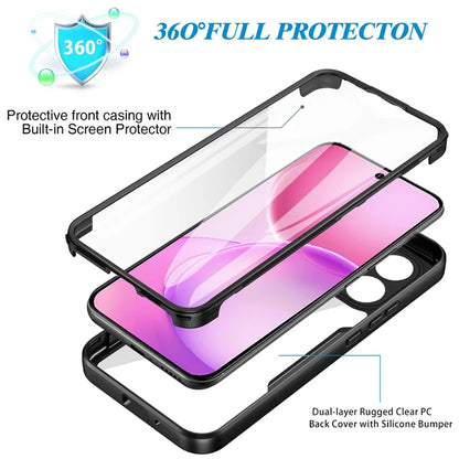 Hülle für Oppo Reno16 F / Reno16 FS, Techsuit, ColorVerse 360, Schwarz