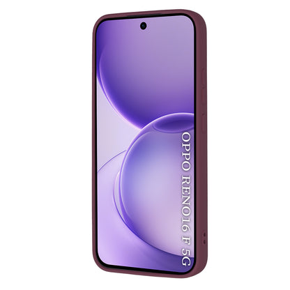 Coque pour Oppo Reno16 F / Reno16 FS, Techsuit, SoftFlex, Bordeaux